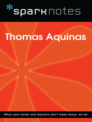 cover image of Thomas Aquinas (SparkNotes Philosophy Guide)